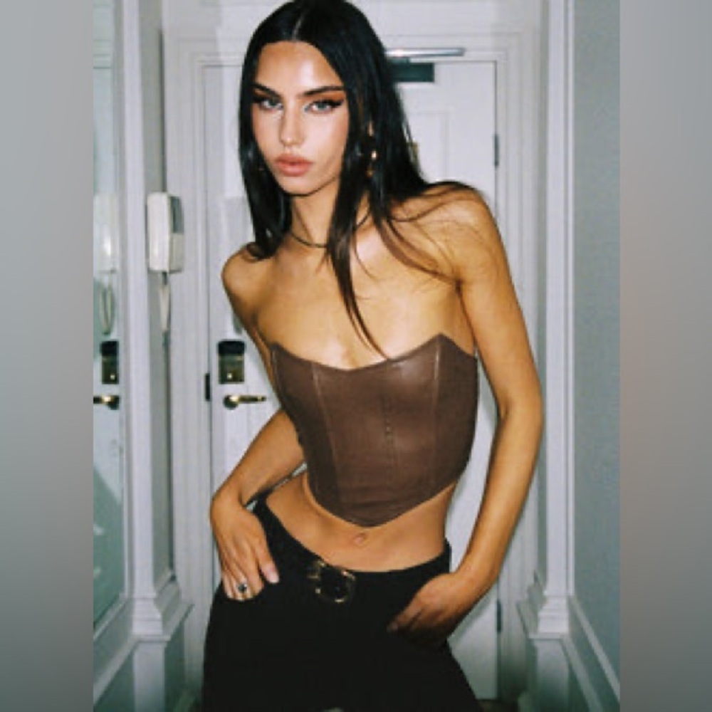 Princess Polly – Jessica Bustier in Brown (Size 4, NWT)